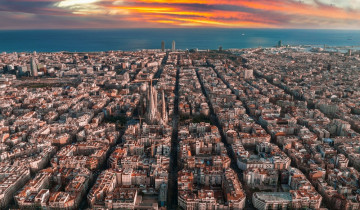 Barcelona,,Spain.,January,10,,2023.,Aerial,View,Of,Barcelona,City